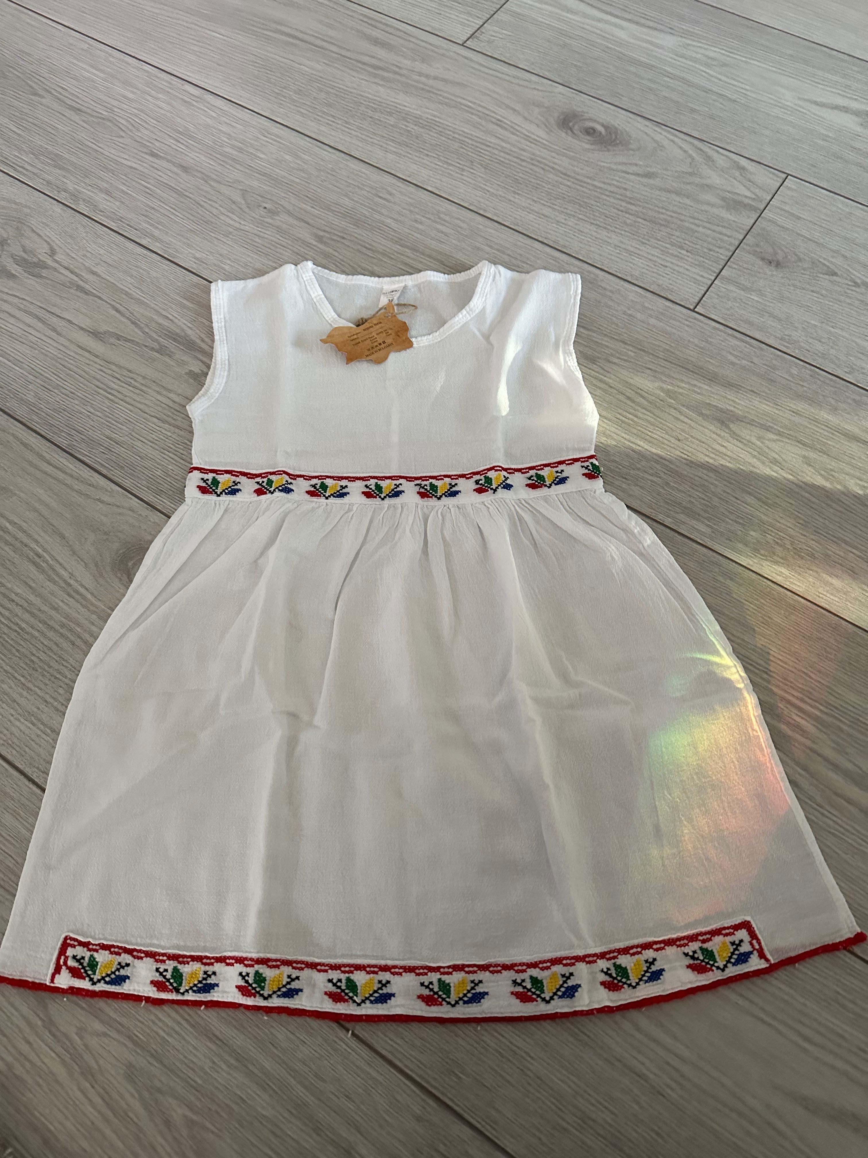 Детска рокля с шевици 5-6г