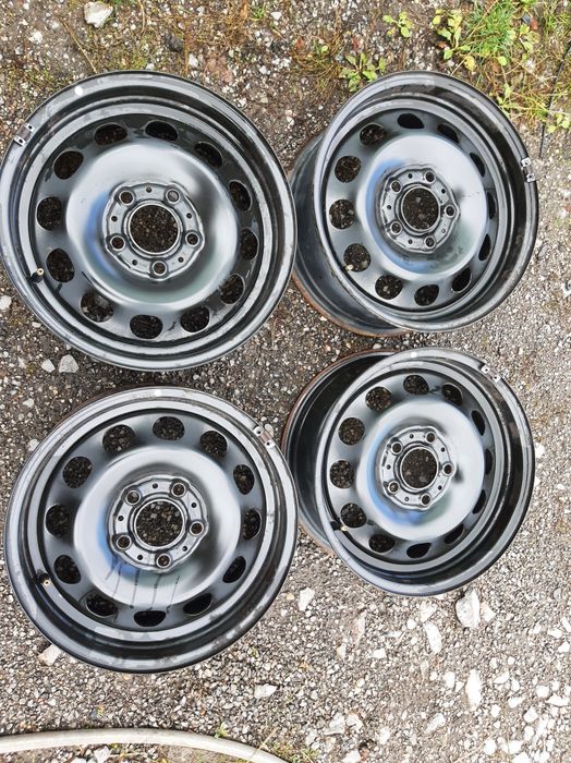 4бр.железни джанти-5х120-16цола+оригинални тасове за BMW-1