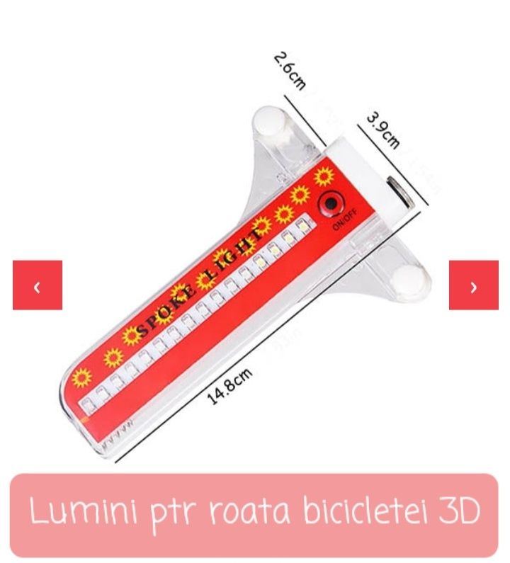 Led pentru roata bicicletelor 3D