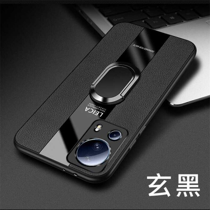 Xiaomi 13T Pro / 13 Lite / 13 / 13 Pro / PORSCHE кожен кейс с пръстен