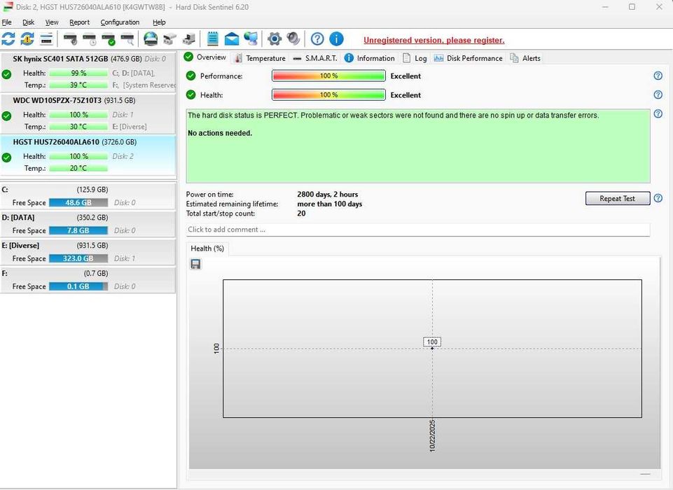 HDD HGST 0F23090 Ultrastar 4TB 7200RPM SATA 6Gb/s 128MB Cache 3.5-i