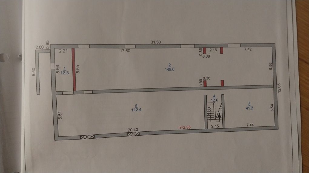 продам новое трех этажное здания площадь S-1226,5кв