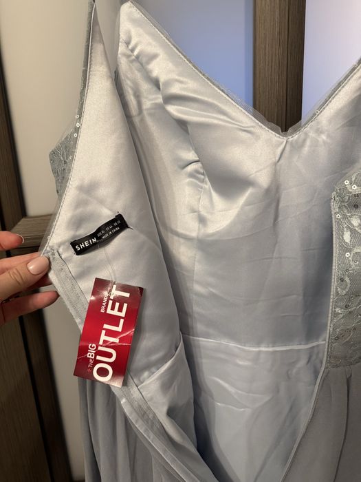 Rochie noua xl gri/argintie