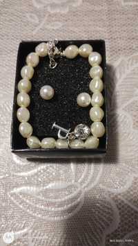 Нови дамски накити  с бели перли