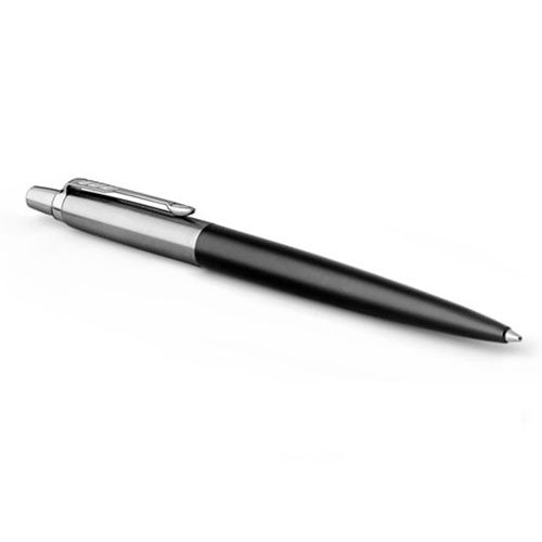 Шариковая ручка Parker Jotter Satin Black CT, синий стержень