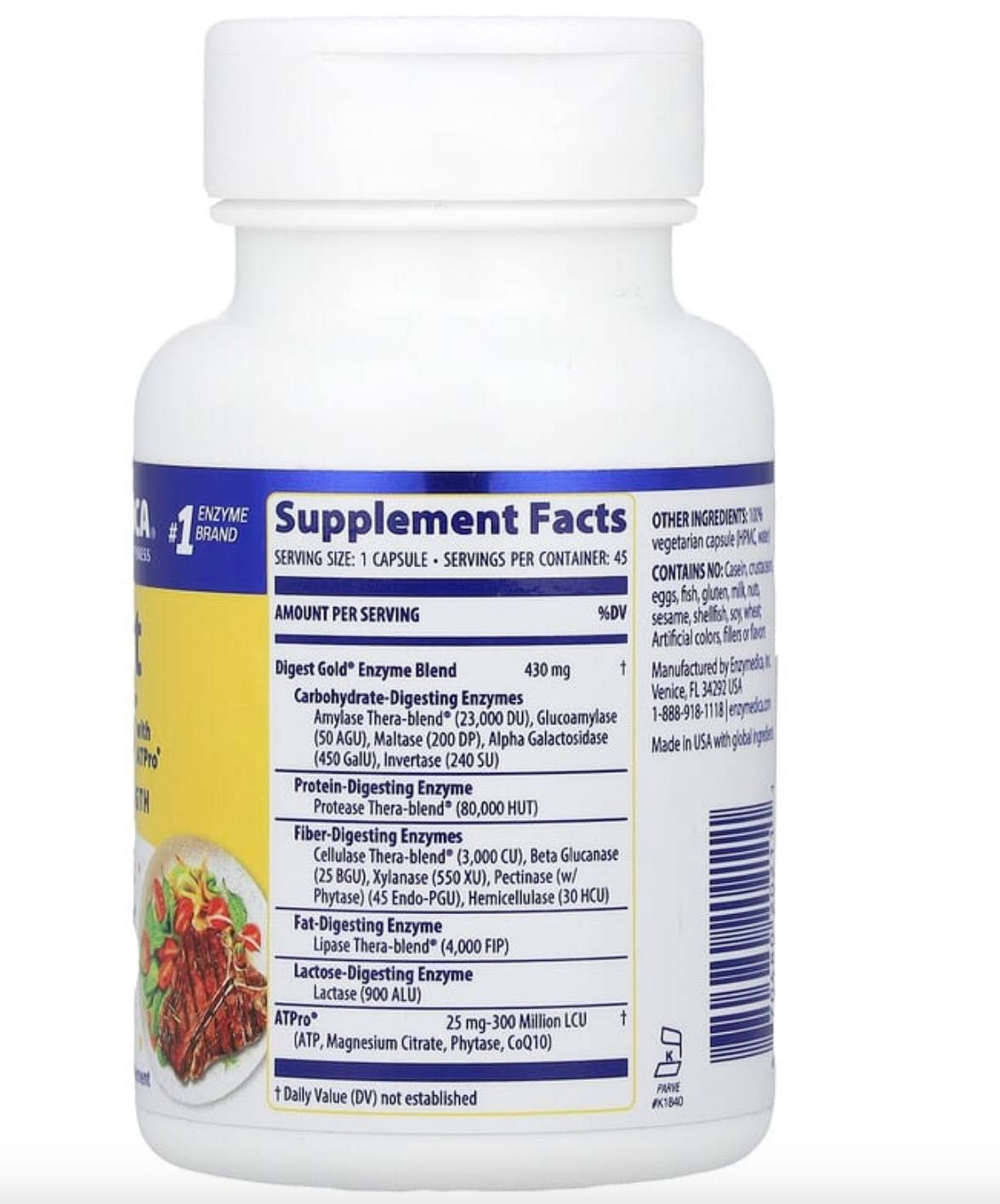 Храносмилателни ензими - Enzymedica Digest Gold / Candidase / KAL GABA