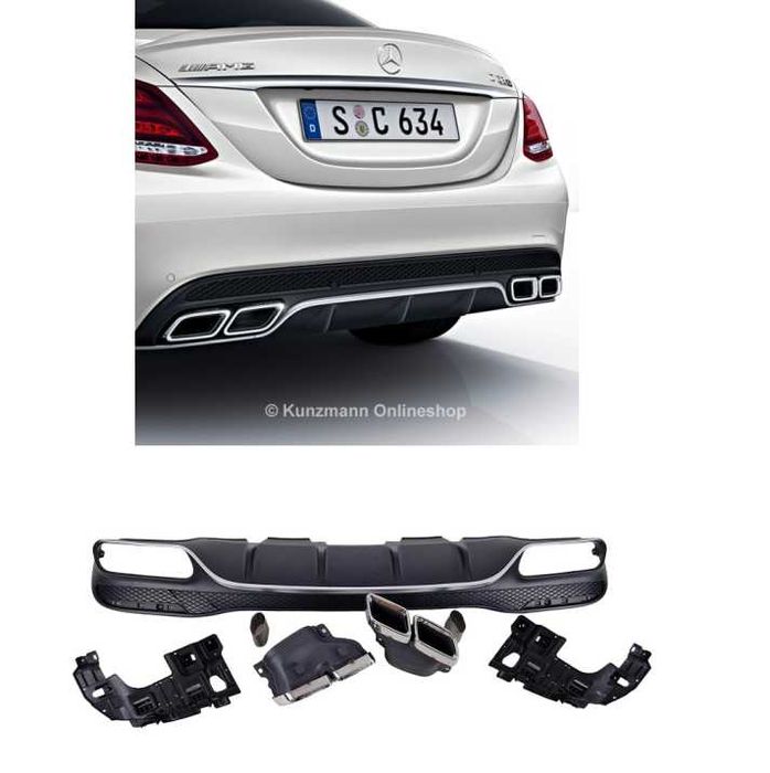 ДИФУЗЬОР с накрайници хром AMG C63 за Mercedes C-CLASS W205 / S205