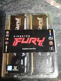 ОЗУ 32гб DDR5 Kingston FURY Beast Black RGB [KF556C40BBAK2-32] 32