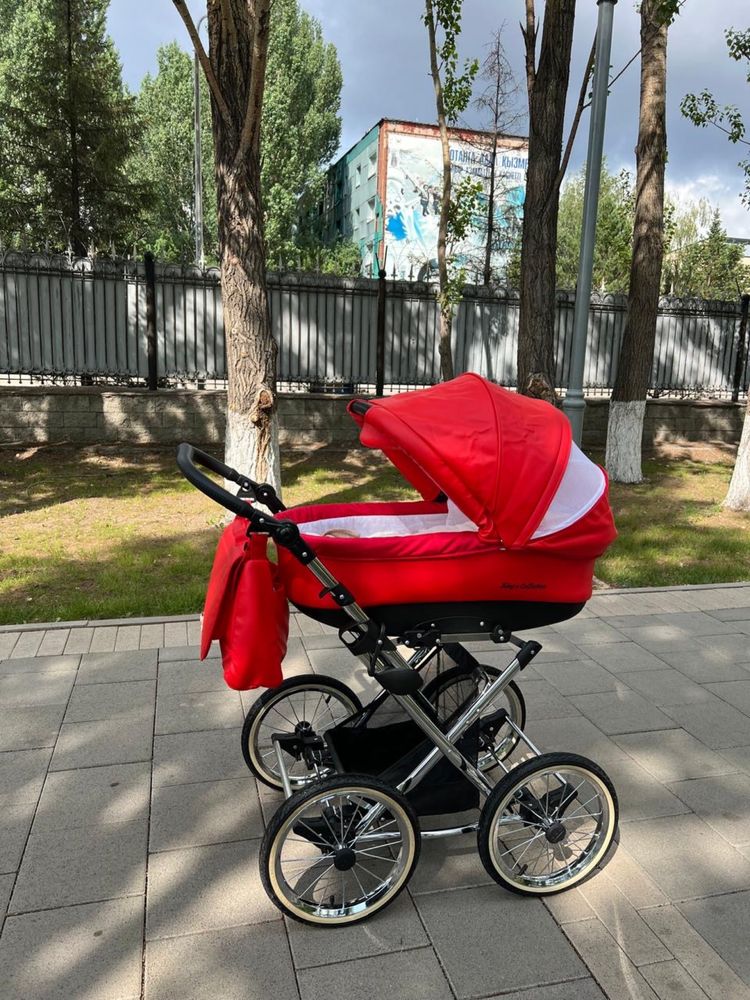 Коляска 2 в 1 люлька + прогулочный блок