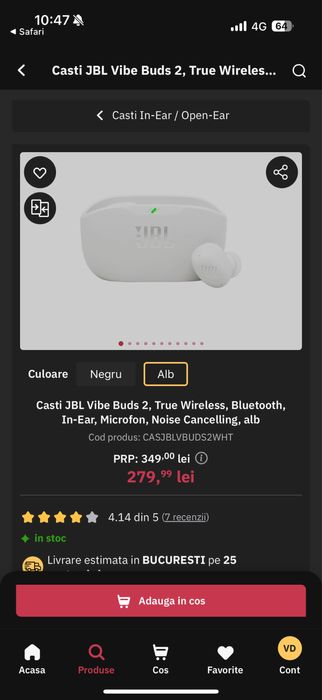 Vand casti jbl buds 2