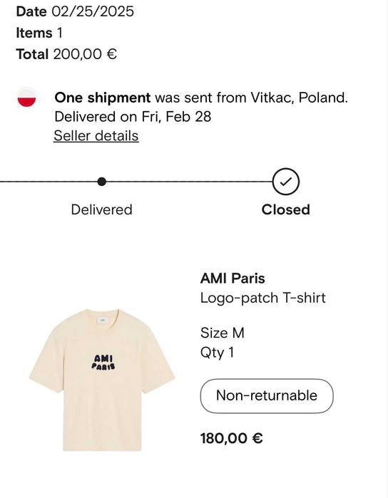 Мъжка тениска Ami paris