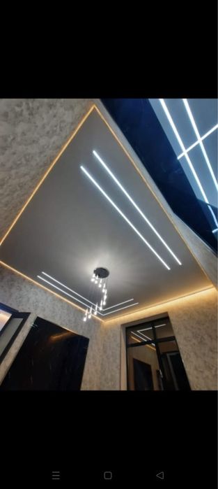 Натяжные потолки 1500 тг за м/2