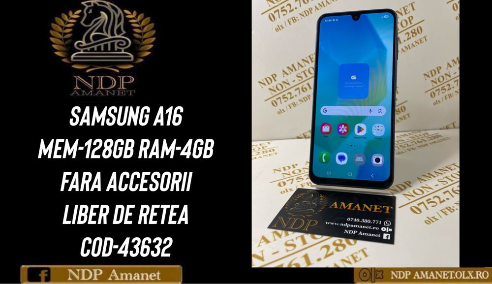 NDP Amanet Braila Samsung A16 128gb (43632)