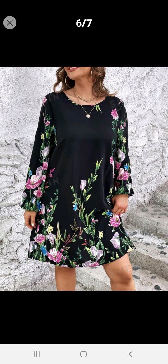 Rochie cu flori dama-xl-46