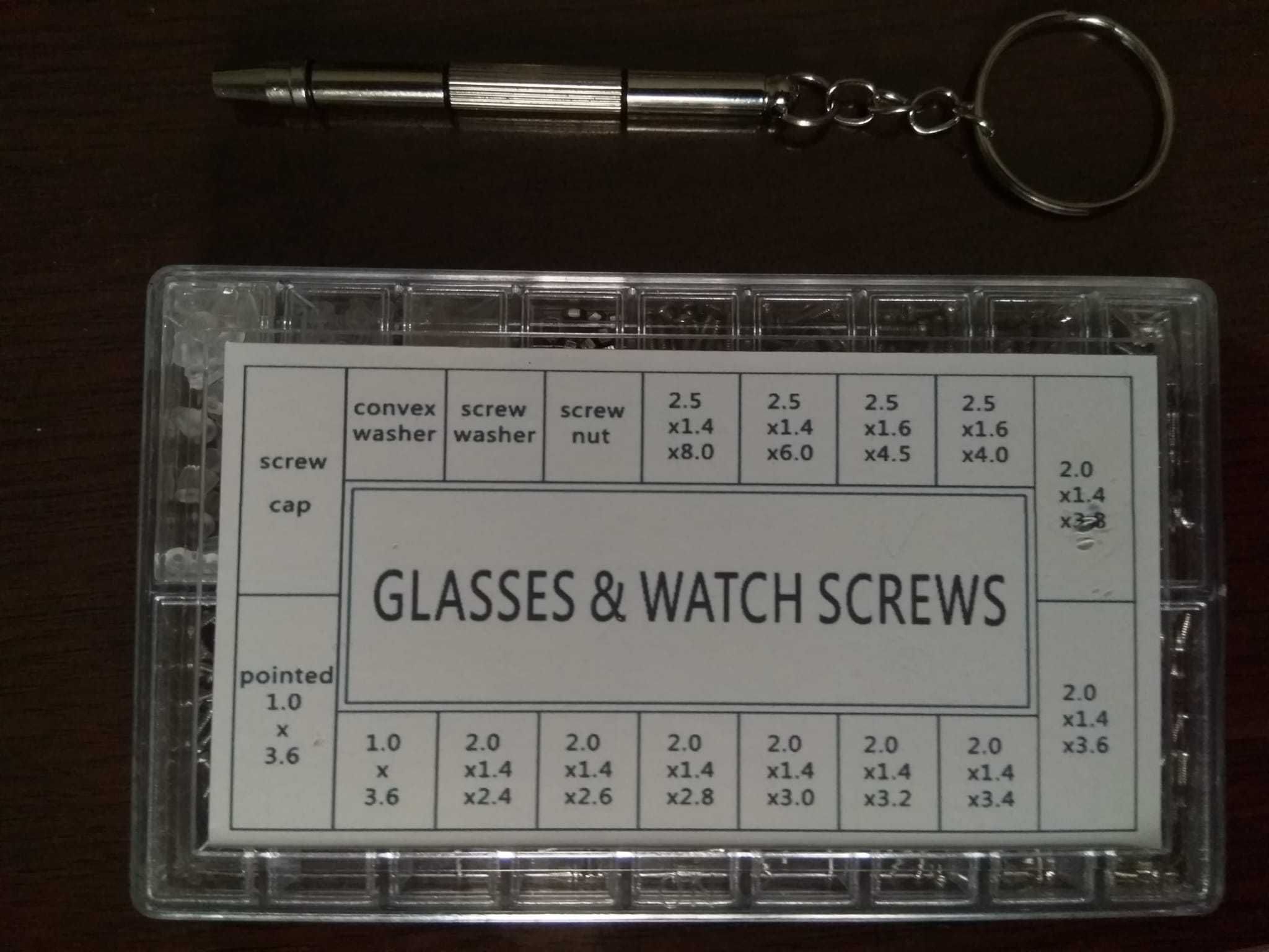 Trusa suruburi pentru ochelari si ceasuri - 1000 - noua, sigilata