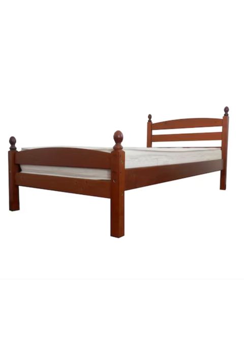 Pat din lemn de brad 90X200 cu saltea