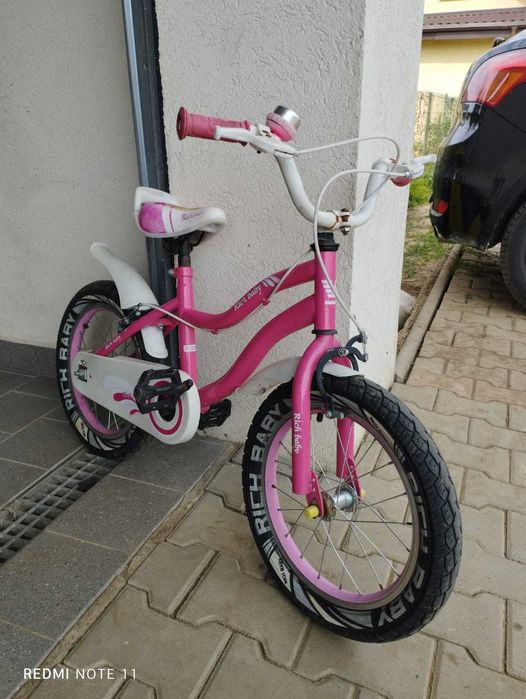 Bicicletă pentru fetițe Rich Baby – 16 inch