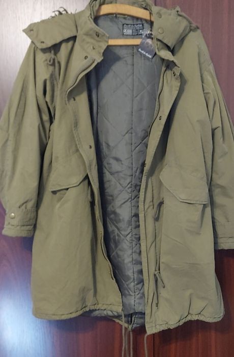 Parka de barbati verde army cu gluga Saint & Mortals