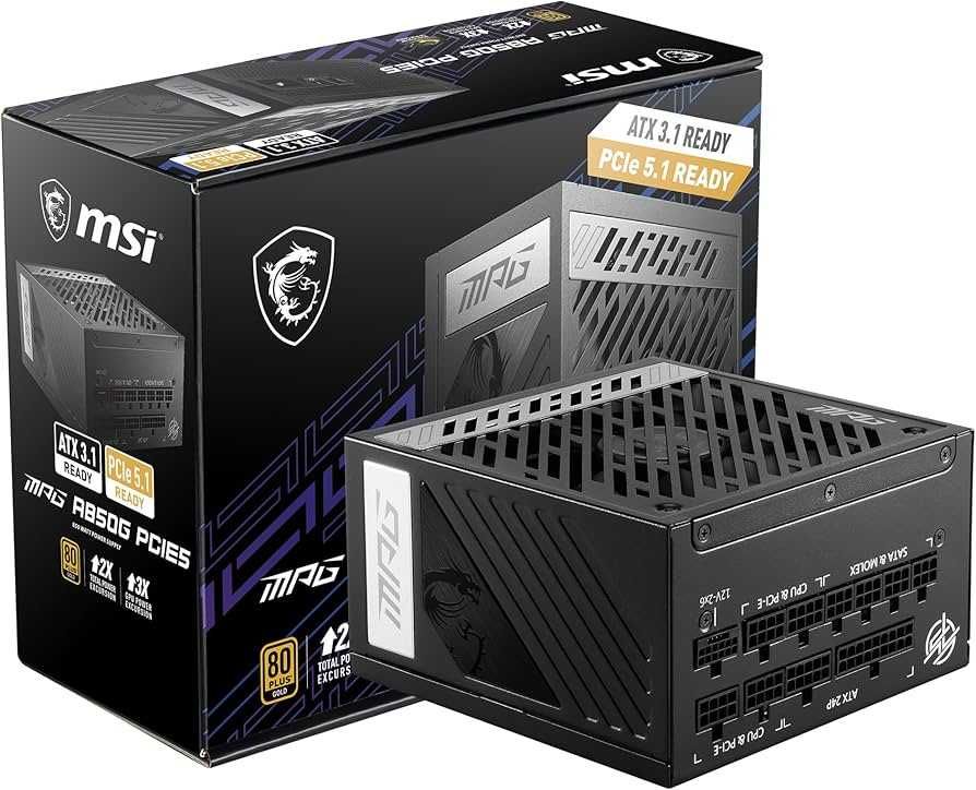 Блок питания MSI MAG A850G. На гарантии.
