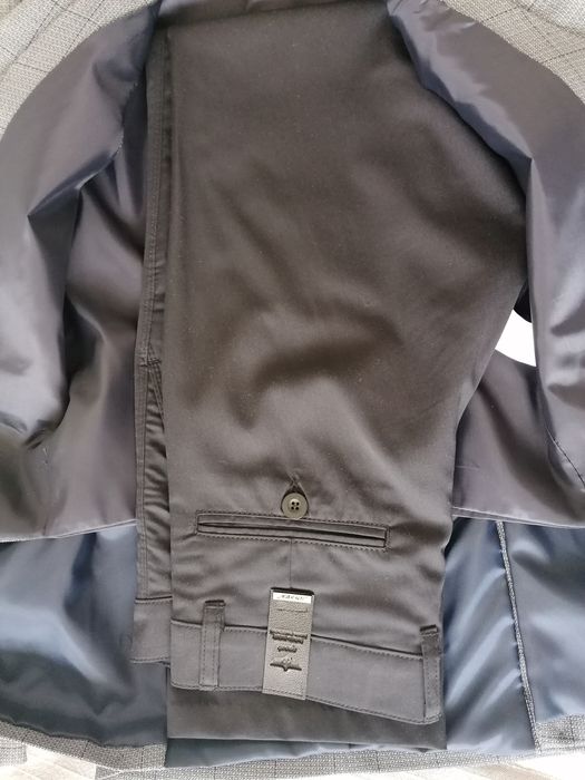 Costum Jack Paul pt. bărbați, 3 piese, nou, gri & negru, mărime S / 46