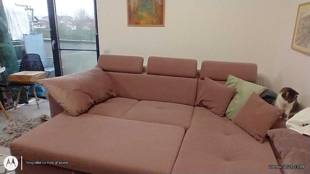 Coltar roz aproape nou, cumparat din fabrica Laguna-Sighet