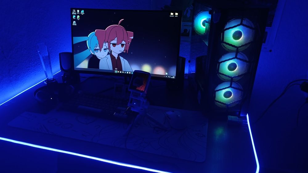 Игровой компьютер с монитором