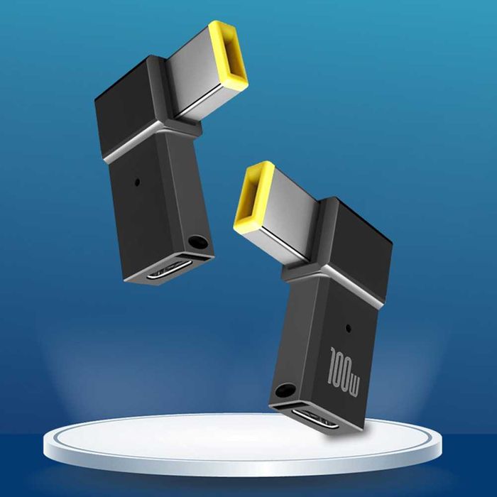 Adaptor incarcator laptop Lenovo IBM USB-C la mufa dreptunghiulara