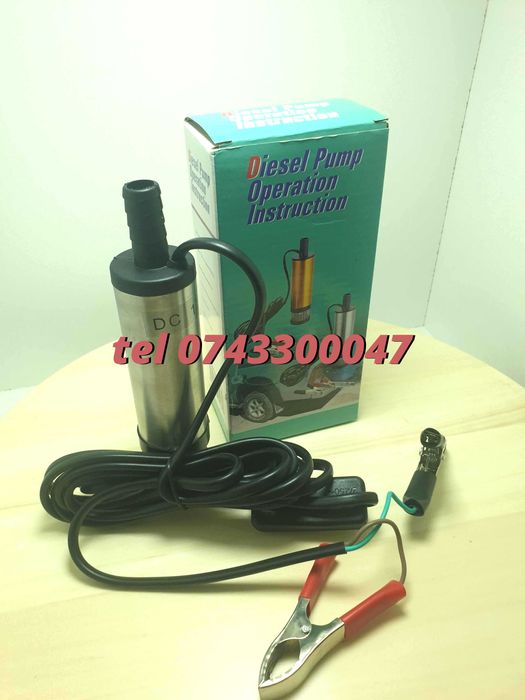 Pompa Transfer Lichid Submersibila Electrica 12v rot 8500min