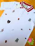 Tricou bumbac model Polo, logo brodat, import Italia