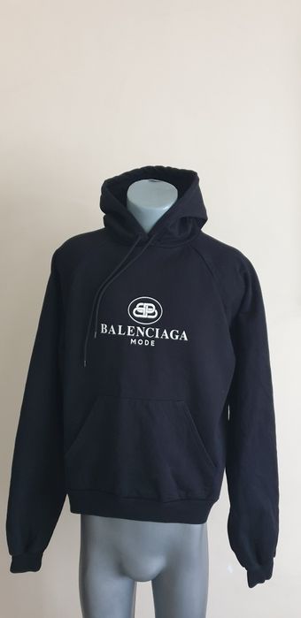 BALENCIAGA Mode Cotton Mens Hoodie Portugal / М Unisex ОРИГИНАЛ Суичер