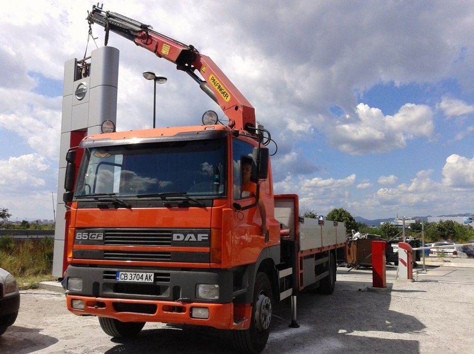 Транспортни услуги на камион с КРАН