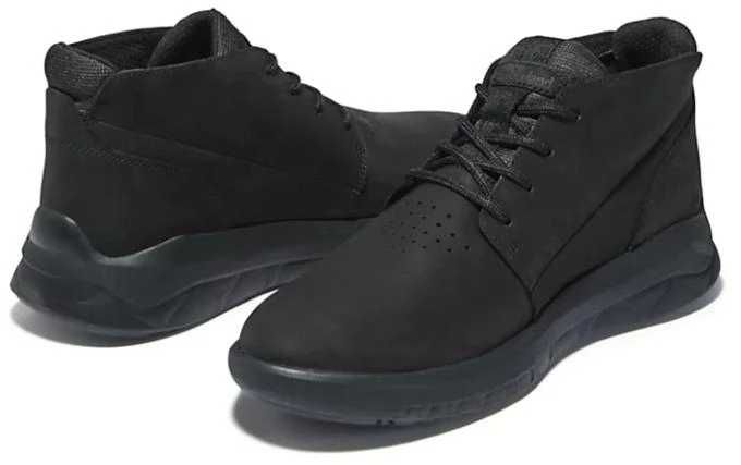 Timberland, Ghete din piele Bradstreet Ultra Chukka, Negru, 41