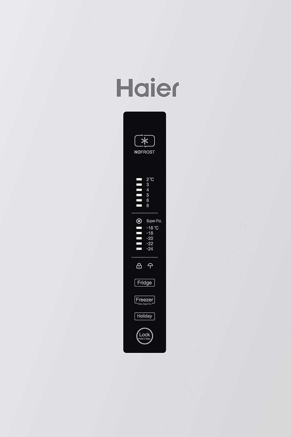 Нов инверторен хладилник с фризер HAIER HTR3619ENPW No frost 190.5cm