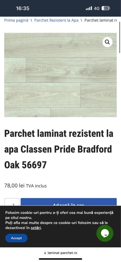 Parchet laminat 8mm ac5 trafic pkaca XL - Classen Germania