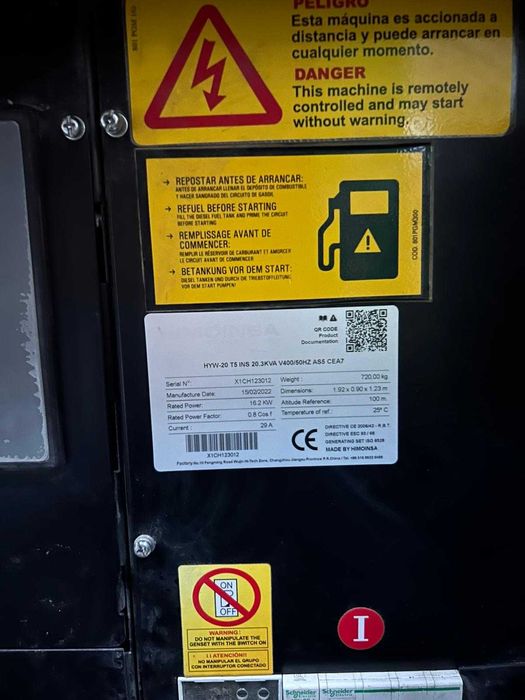 Generator Himoinsa  trifazat HYW-20 T5 Bucuresti