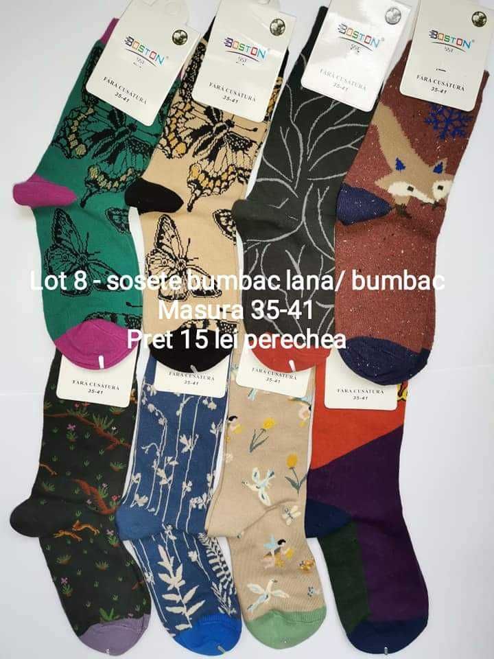 Sosete bumbac ciorapi unisex scurti medii si lungi