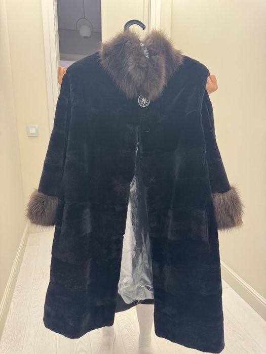 Стриженная норковая шуба