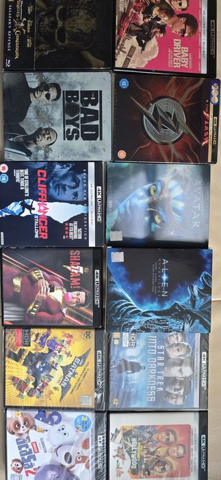 Filme blu-ray steelbook și 4k