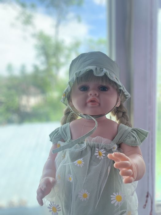 кукла реборн 55 см + соска и бутылочка