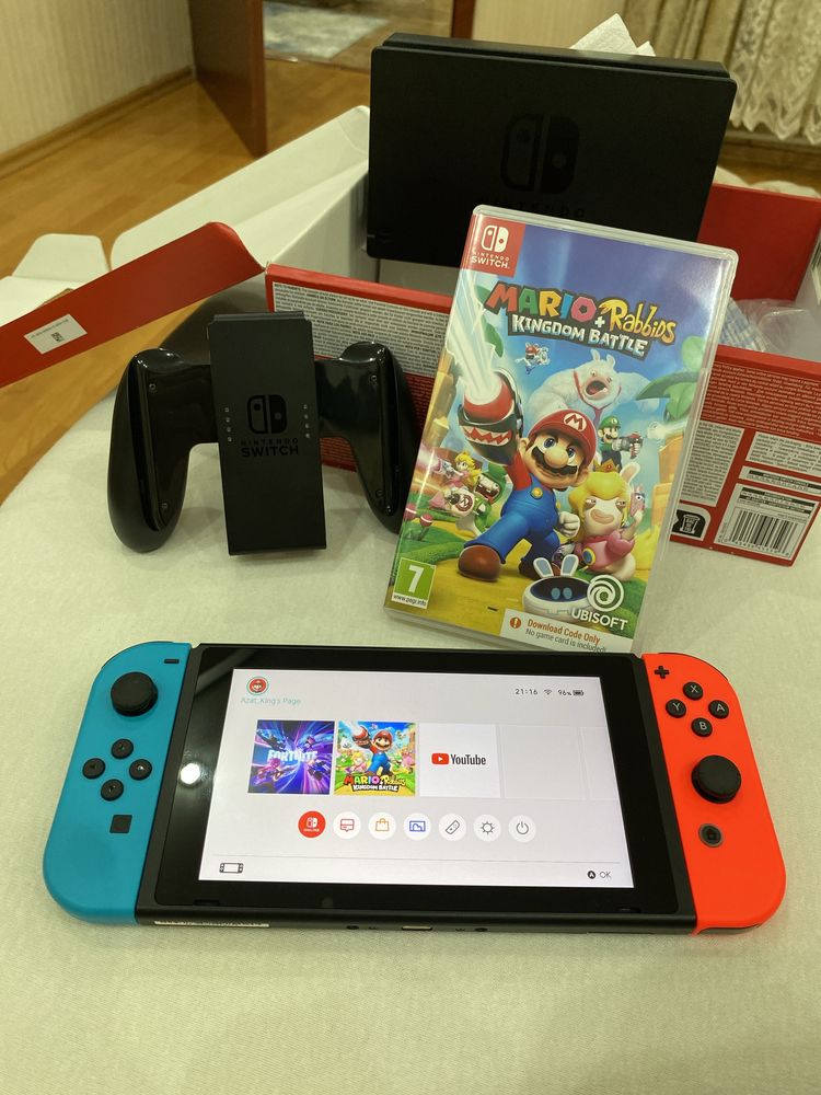 Nintendo switch+mario joc