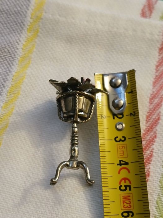 Miniatura argint masiv 800