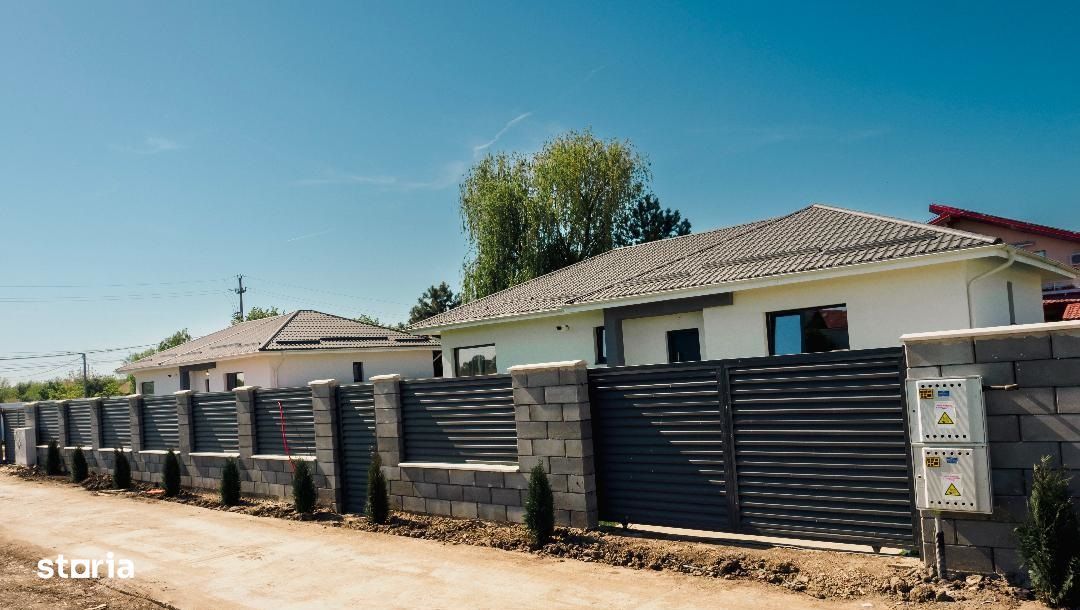 Domnesti casa parter cu placa beton, canalizare.