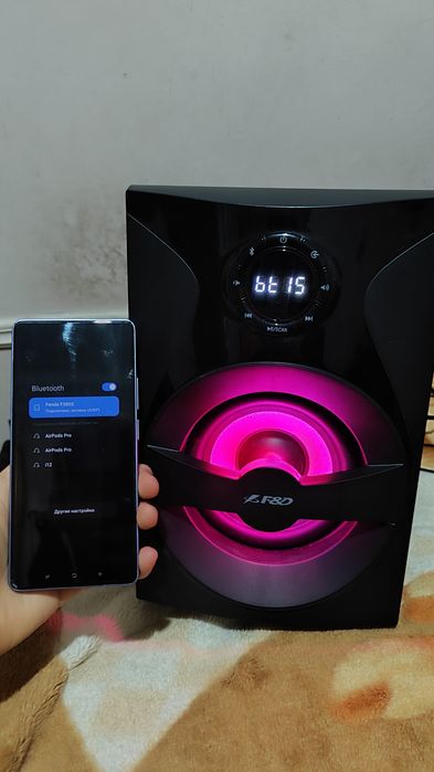 Колонка F&D F380X — отличное состояние! Bluetooth, мощный звук