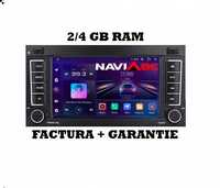 Navigatie VW Touareg VW T5 Android 11  2/4 GB Ram Slot Sim 4G Carplay