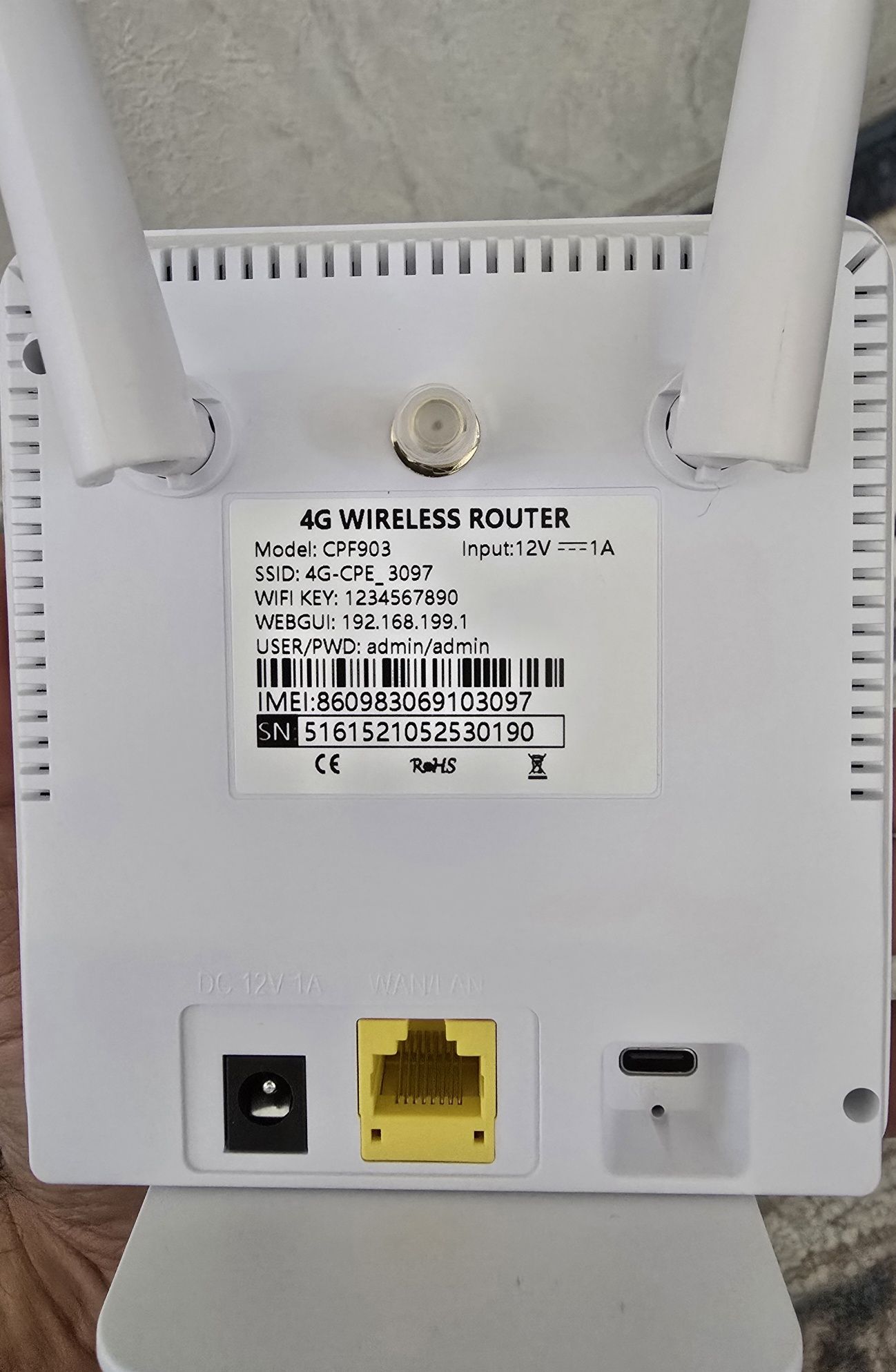 Вай фай роутор 4G+сим карта