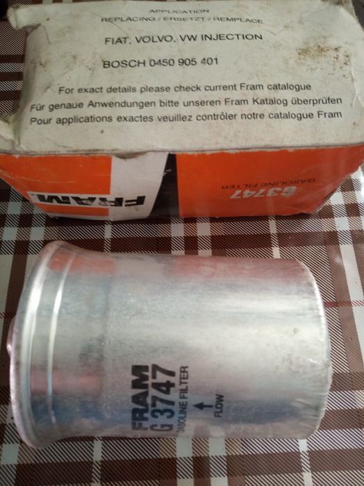 Топливный фильтр G3747 на авто фиат, вольво