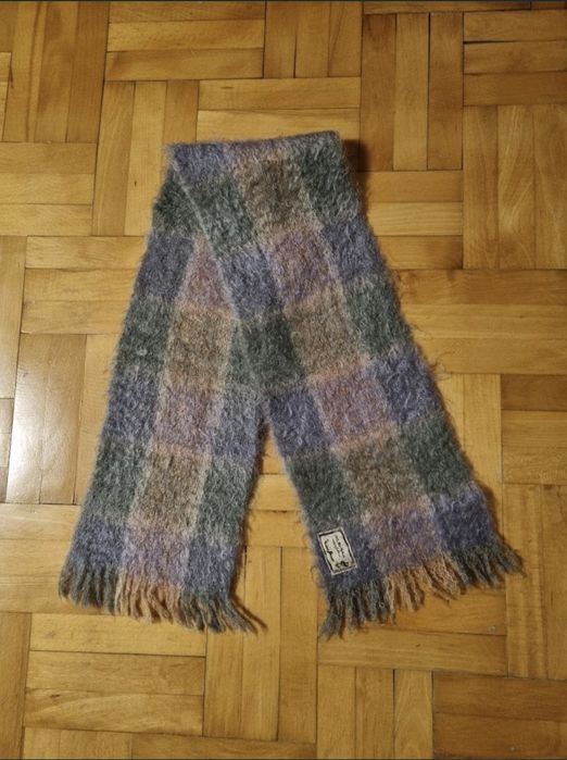 Eșarfă 100% Mohair Andrew Stewart, Plaid Multi-color