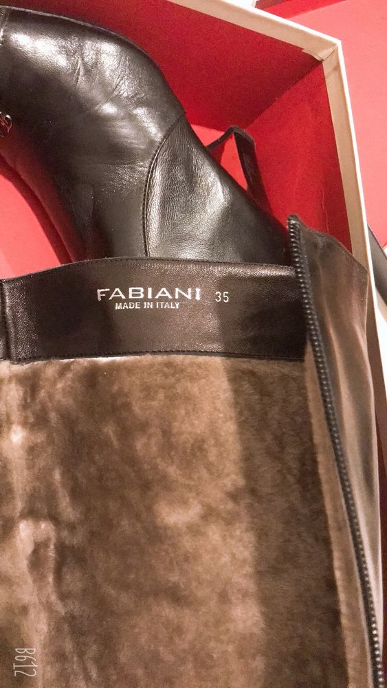 Fabiani оригинальные итальянские кожаные сапоги 35 размер