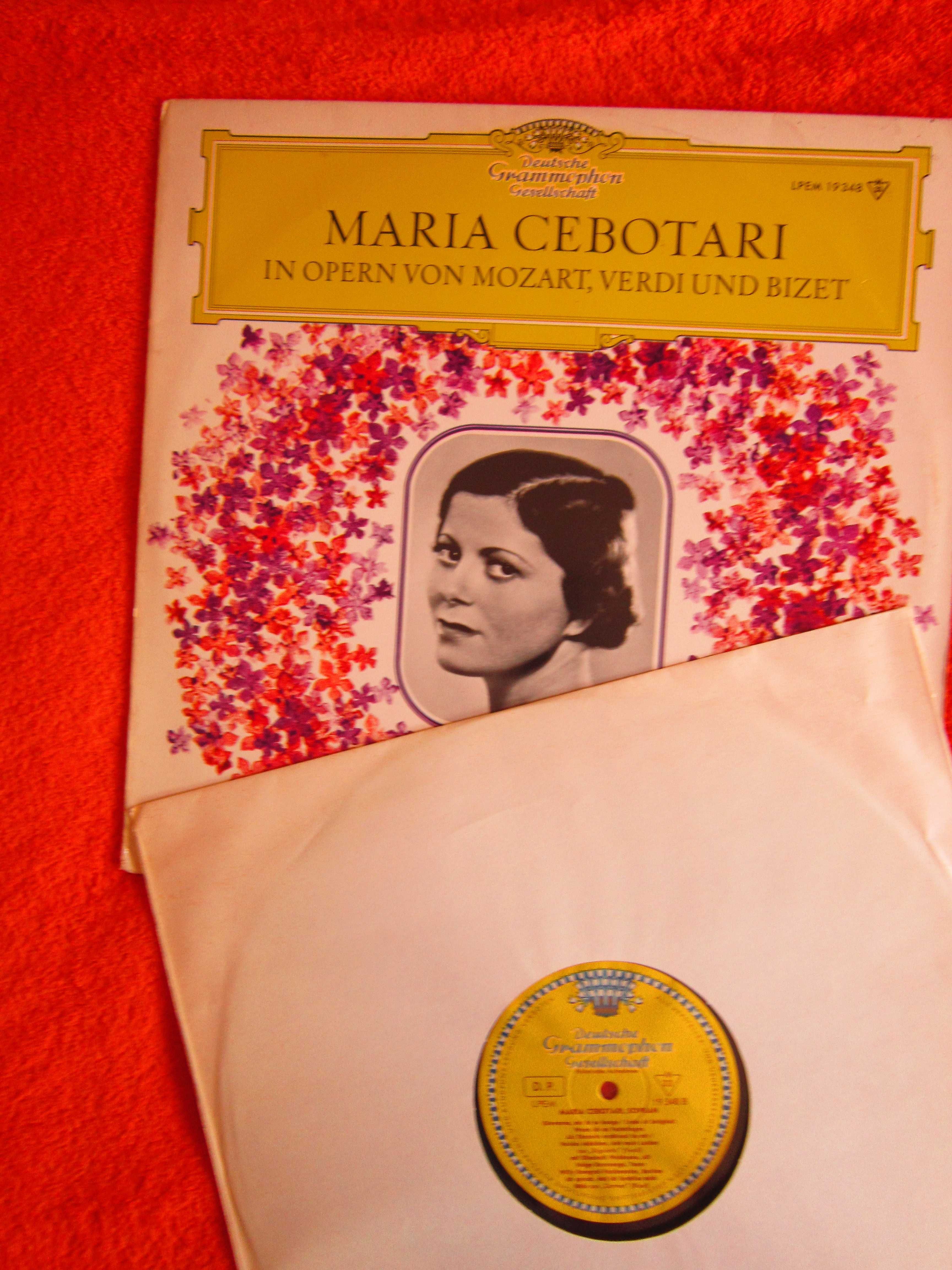 vinil rar celebra soprana romanca Maria Cebotari -Germania 1965