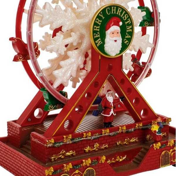 Коледно виенско колело Дядо Коледа със светлинна музика и движение